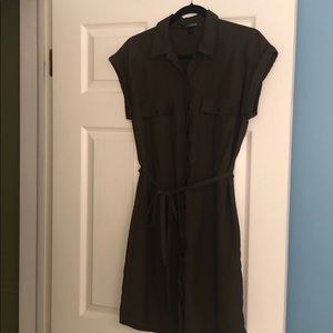 Express olive dress